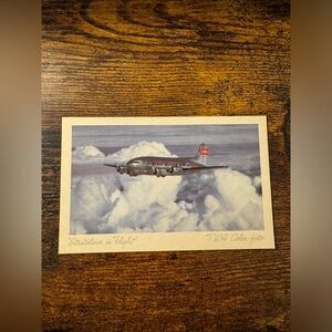 Vintage TWA Color-foto “Stratoliner in Flight” Postcard